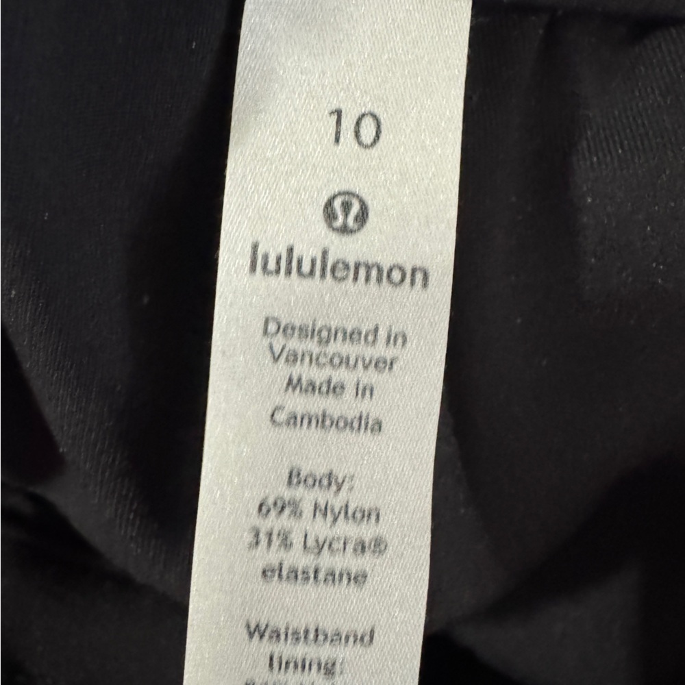 Lululemon Keep Moving Pant 7/8 High-Rise Black Size 10 - Picture 10 of 13